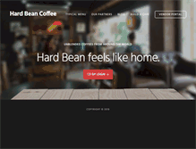 Tablet Screenshot of hardbean.com